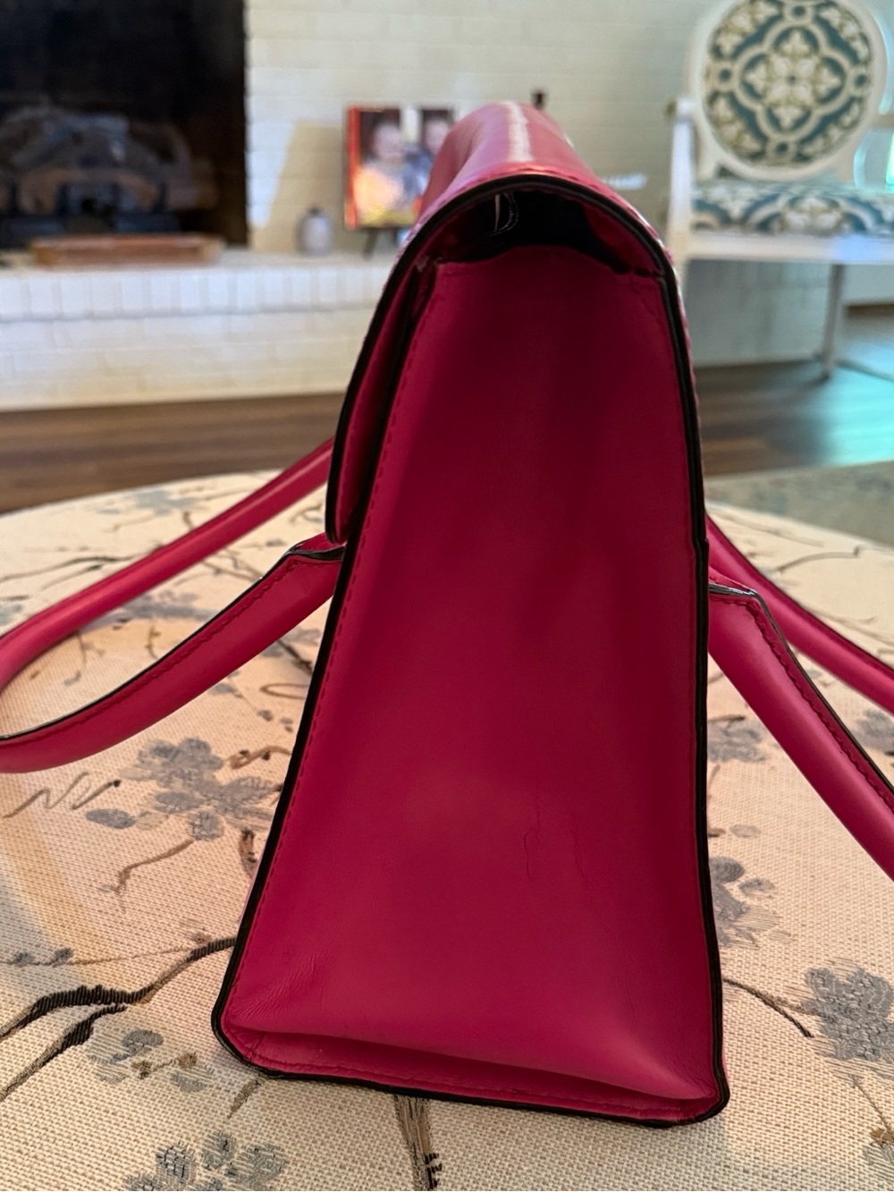 Kate Spade Hot Pink 100 Percent Leather Top-Handle Satchel (Price firm) - Picture 4 of 14